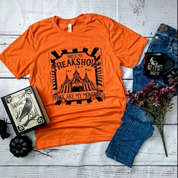Tops - Freakshow Halloween Screen Print T-shirt